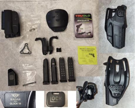 Se vende Glock 19 4 gen de 9 mm con los siguientes extras:
- Funda de paisano
- Funda Radar Extreme nivel 00