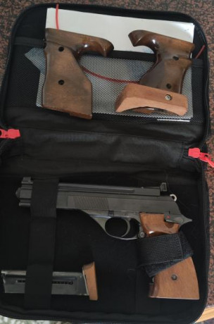SE VENDE PISTOA ASTRA DEL CALIBRE 22 MARCA TS22 CON 2 CARGADORES Y CACHAS ANATOMICAS ADEMAS DE LAS DE 01