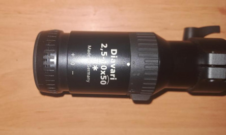Vendo Zeiss Diavary Victory 2,5-10x50 T* con Lou-Tec, en perfecto estado.
Se puede ver en Albacete 700€. 10