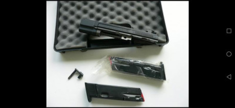 Hola vendo pistola CZ 75 B, con Kit del 22 LR. Esta guiada en F, con sus dos estuches,  2 cargadores de 22