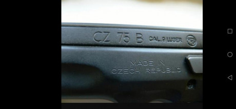 Hola vendo pistola CZ 75 B, con Kit del 22 LR. Esta guiada en F, con sus dos estuches,  2 cargadores de 20