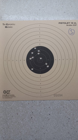 Hola, hoy por fin he empezado un curso de 6 semanas (2h semana) sobre Pistola Aire 10m y quiero poner 162