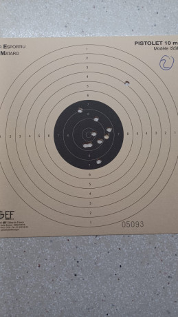 Hola, hoy por fin he empezado un curso de 6 semanas (2h semana) sobre Pistola Aire 10m y quiero poner 161