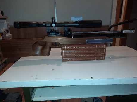 Una carabina FX Crow, incluye bípode y silenciador. Precio 1150€ .Se adjunta el visor Sightron SII de 01