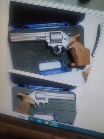 Vendo Revolver Smiht & Wesson 686 6" 357 Target Champion con su maletin,cacha original de madera 02