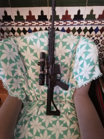 Se vende doublaster modelo star-15 visor burris rt-6 1,5-6x24 monturas Warner 20 moa dos cargadores de 00