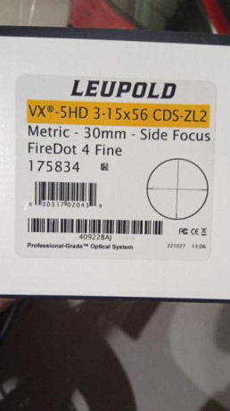 Se vende visor leupold en impoluto estado.
Apenas usado y con garantia de por vida.
Tiene 10 meses y ni 00