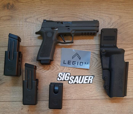 Buenas a todos, 

* SE VENDE: 

Pistola  SIG SAUER P320 X FIVE "LEGION ".* 9 mm
Muy poco uso, 10