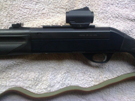 Vendo Benelli Belmonte Slung:el motivo he comprado un rifle,Cañon 60cm RAYADO,Punto Vortex Crossfire,Carrillera 12