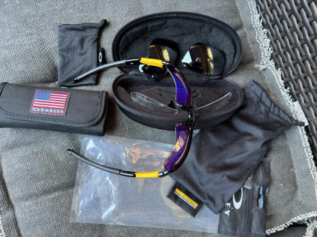 :clint: Gafas de sol Oakley Flak jacket jet Black ( 3 juegos de lentes intercambiables) Black iridium 01