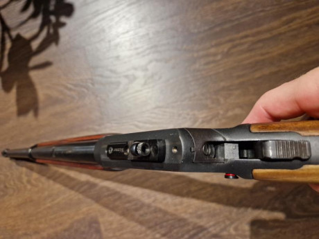Vendido
Lleva punto de mira de fibra óptica roja y un alza skinner que son mucho más eficaces que los 71