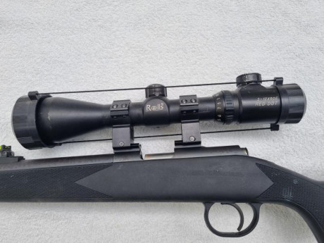 Vendo rifle ARDESA EVOLUTION calibre 50 con visor ROOLLS 3-12X50, funciona perfectamente,  tiene la palanca 12