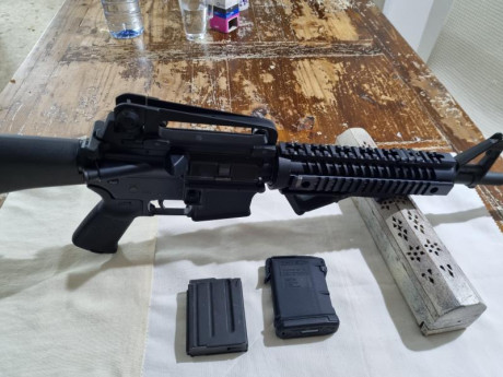 Se vende Sabre defence xr15 calibre 222Rem con dos cargadores va perfecto y bien cuidado el arma se encuentra 01