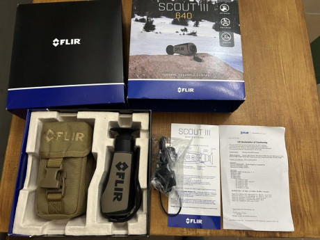 Vendo monocular térmico marca Flir modelo Scout III640.
Comprado nuevo y muy poco usado.
Tiene todos accesorios, 01