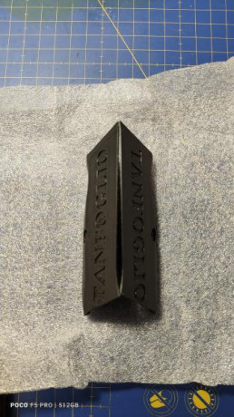Cachas para empuñadura, realizadas en material plástico 3D negro para el modelo pistola Tanfoglio Limited 21