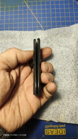 Cachas para empuñadura, realizadas en material plástico 3D negro para el modelo pistola Tanfoglio Limited 30