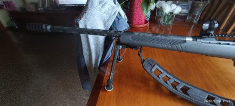 Hola, vendo un Savage 110 ultralite en calibre 308 win con cañon Proof de acero envuelto en fibra de carbono 12