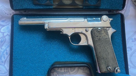 vendo pistola Star 1914 conocida sindicalista acabado cromo en estado de Tiro y el Libro   ÚLTIMO PRECIO
 22