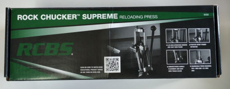 Se vende  prensa de recarga monoestación RCBS Rock Chucker Supreme .
Se entrega con su caja de embalaje 10