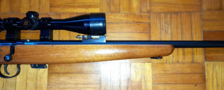 Vendo carabina Sako P54, calibre 22lr, en buen estado general, con marcas de uso, tiene reparada la tabla 00