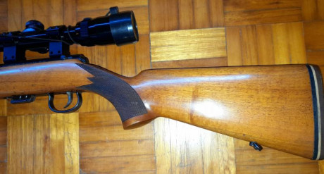 Vendo carabina Sako P54, calibre 22lr, en buen estado general, con marcas de uso, tiene reparada la tabla 22