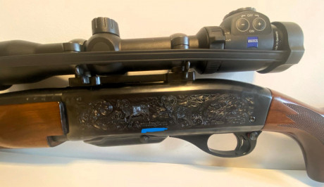 VENDIDO!!!
Se vende rifle semiautomático Remington 7400 en cal. 30-06.
PRECIO: 499€
El rifle esta en perfecto 12