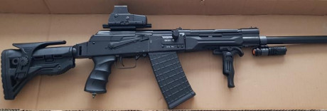 Vendo kit de accesorios para escopetas Saiga, consta de lo siguiente:
1-Guardamanos AKM con raíl picatinny 00
