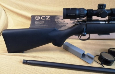 Me he juntado con dos Cz455, voy a vender una de ellas.
Carabina Cz455 del 17HMR con opción calibre adicional 01