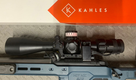 Vendo Kahles K525i CCW en MRAD y primer plano focal (FFP) con reticula SKMR3 en su caja original, en buen 01