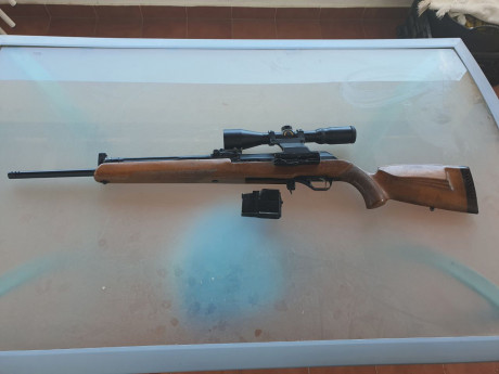 VENDIDO
Vendo Rifle 30-06 semiautomatico marca Molot,  con óptica Tasco Sport 1,5-6x42. El rifle tiene 02