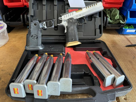 Vendo SPS PANTERA BCN 40 S&W, empuñadura original de plástico, 7 cargadores, de los cuales 2 son nuevos. 00