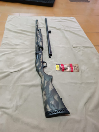 Bajada de precio.
Hola, vendo Mossberg 500A, con dos cañones.
Uno para bala, (liso) y el otro para caza 02