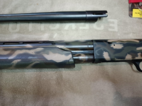 Bajada de precio.
Hola, vendo Mossberg 500A, con dos cañones.
Uno para bala, (liso) y el otro para caza 00