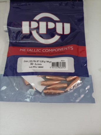 Buenos días.
Vendo 200 vainas Privi, nuevas de fábrica, sin ningún uso.
200 puntas FMJBT Privi 198gm 
Dies 01