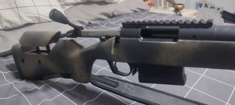 En venta,Bergara B14 Wilderness Terrain,en Calibre 308 con muy poco uso.Esta en Madrid.Incluye correa,funda 10