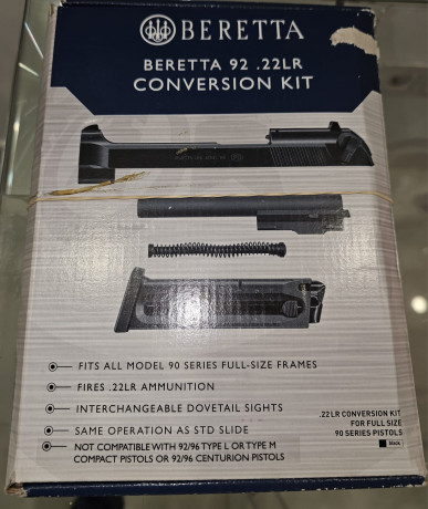 hola buenas vendo un kit conversor de beretta 92 FS calibre 22 en perfecto estado comprado en armeria 01