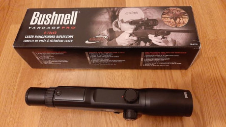 Vendo visor con telémetro incorporado. Es un Bushnell Yardage Pro, 4-12x42.
Nunca ha estado colocado en 11