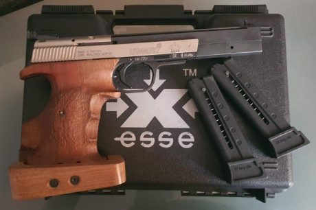Vendo Hämerli X-Esse Sport en calibre 22 Lr. en su estuche con 2 cargadores, como nueva. Ideal para competición 00