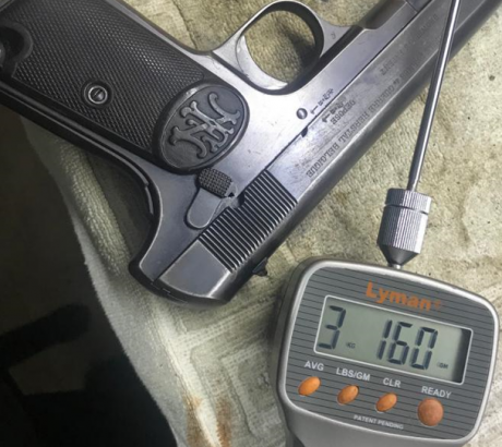 Pistola FN 1903 del calibre 9x20 Browning long, siendo de un hallazgo de la guerra civil española. Esta 12
