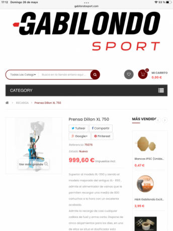 750€ con conversor 9mm/38
Sin apenas uso 10