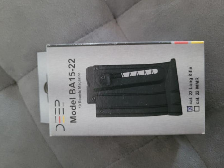 Vendo cargador nuevo sin estrenar de carabina del 22 pallas 50 EUROS MAS PORTES sirve tanto para la SA 02