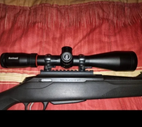 Vendo visor Bushnell Nitro 2'5-15x50 ri, con reticula iluminada y control de paralaje, como nuevo, apenas 01