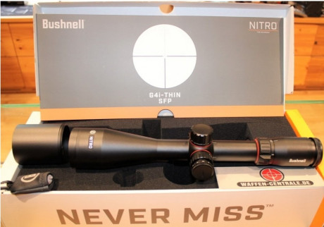 Vendo visor Bushnell Nitro 2'5-15x50 ri, con reticula iluminada y control de paralaje, como nuevo, apenas 00
