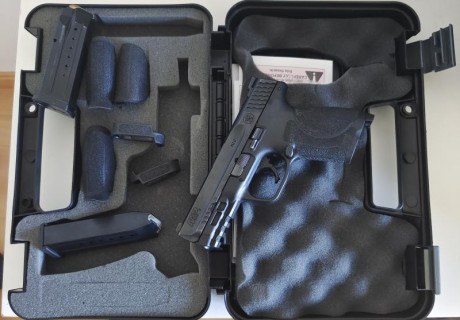 Vendo mi Smith & Wesson m&p 9 2.0 , con dos cargadores y funda fobus interior, guiada en A, está 71