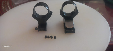 Vendo monturas de Apel en acero,Rifle Santa Barbara.

90 euros gastos envio incluidos..SOLO MONTURAS GIRATORIAS.Las 00