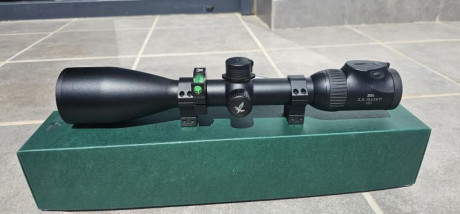 Vendo Visor Swaroski Z6 i 2.5-15×56 P HD, Con torreta Balistica. Incluye anillas Warne, Nivel Vortex y 02