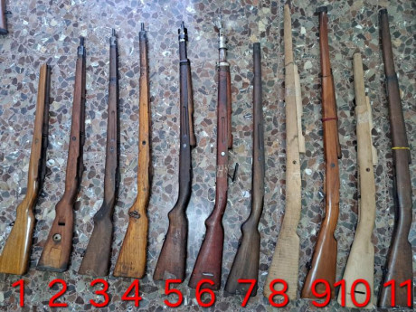 A la venta Culatas para FUSIL de varios modelos:

 1- Mauser Argentino carabina.               120 €
 00
