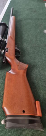 Vendo carabina anschutz 1761 calibre 22 lr cañon seleccionado dos cargadore guia de vaqueta protector 01