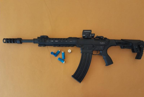Montaje del freno de boca sin rosca de Sunkmanitu en mi escopeta Shelby para IPSC.
Sólo falta probarlo... 00