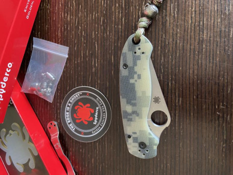 En venta esta Para3 de colección sin ningún uso.
Cachas en G-10 digicamo y acero S45Vn.
Tornillería, ejes 12